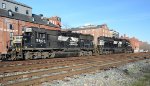 The locomotives at the bottom of the grade on the "Old Main Line" yard job E19 continues to interchange yard with CSX